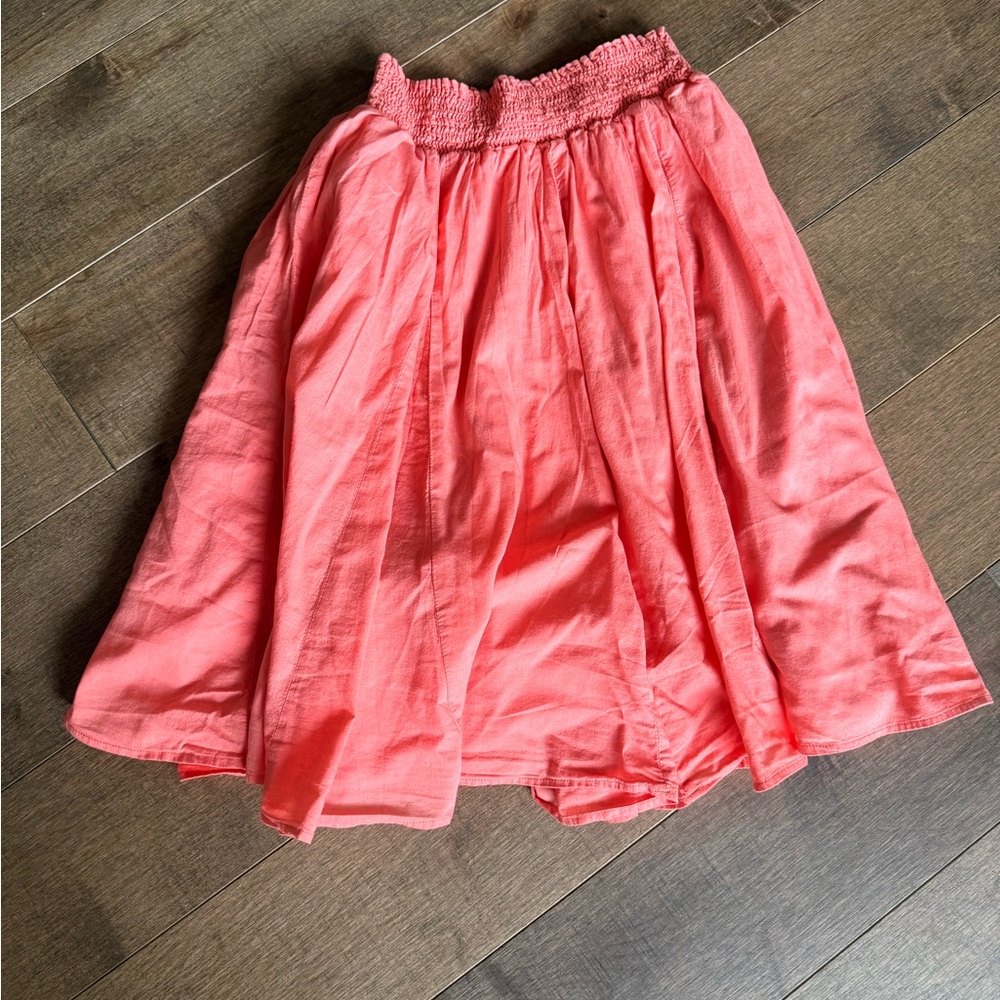 Banana Republic Pink Midi Skater Skirt